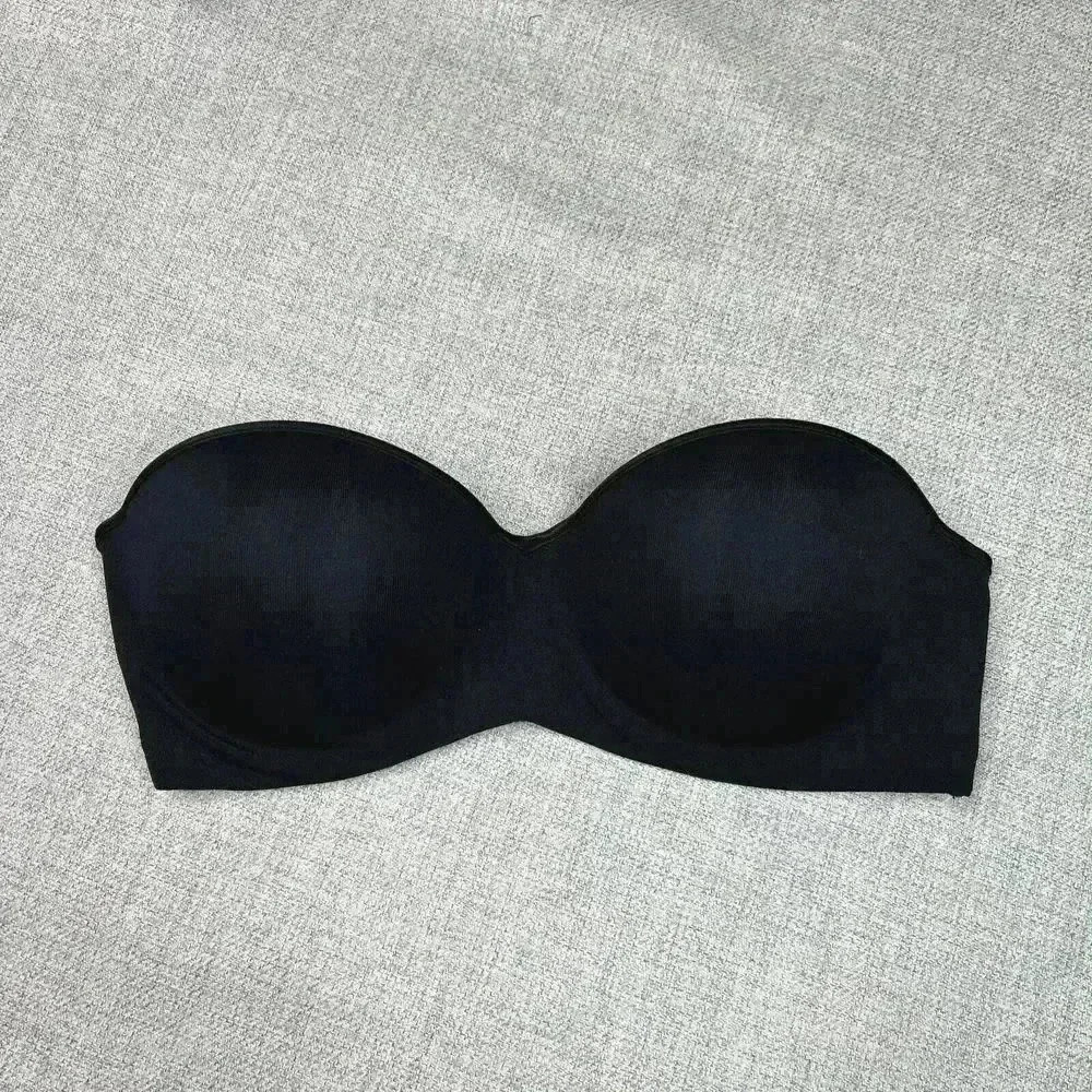 Natori Strapless Bra Size 34C Black Color Wired